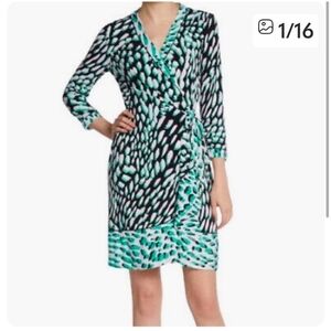 BCBG Adele Wrap Dress Size Small